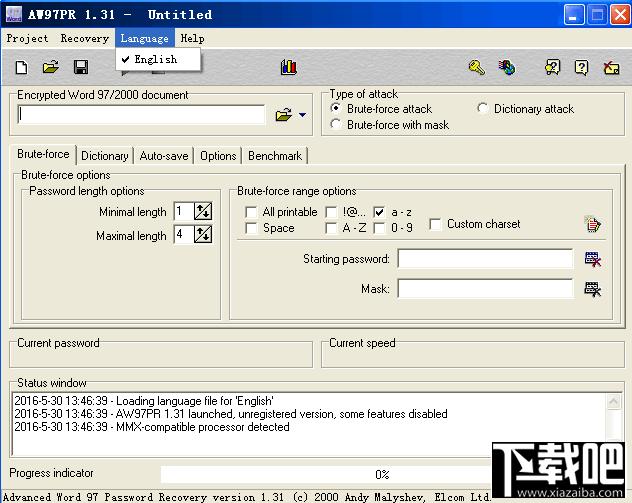 Advanced Word97 Password Recovery,Advanced Word97 Password Recovery下载,Advanced W