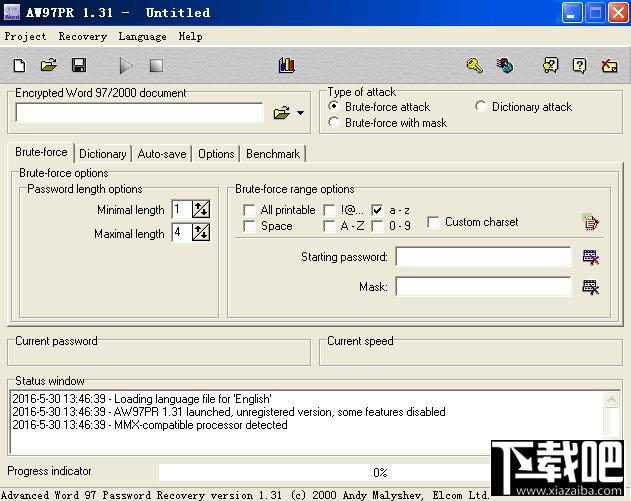 Advanced Word97 Password Recovery,Advanced Word97 Password Recovery下载,Advanced W